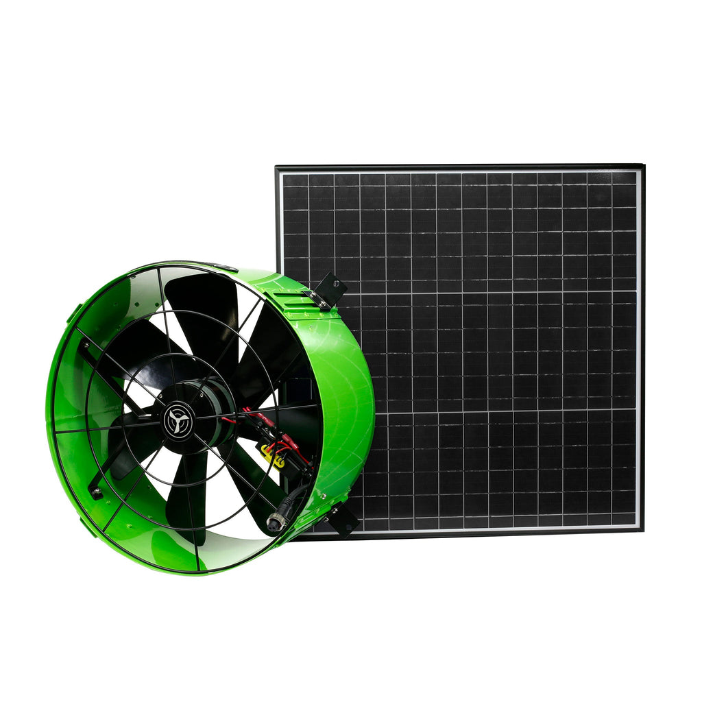 QuietCool 65 Watt Solar Attic Gable Fan with AC/DC Inverter for 24/7 Runtime