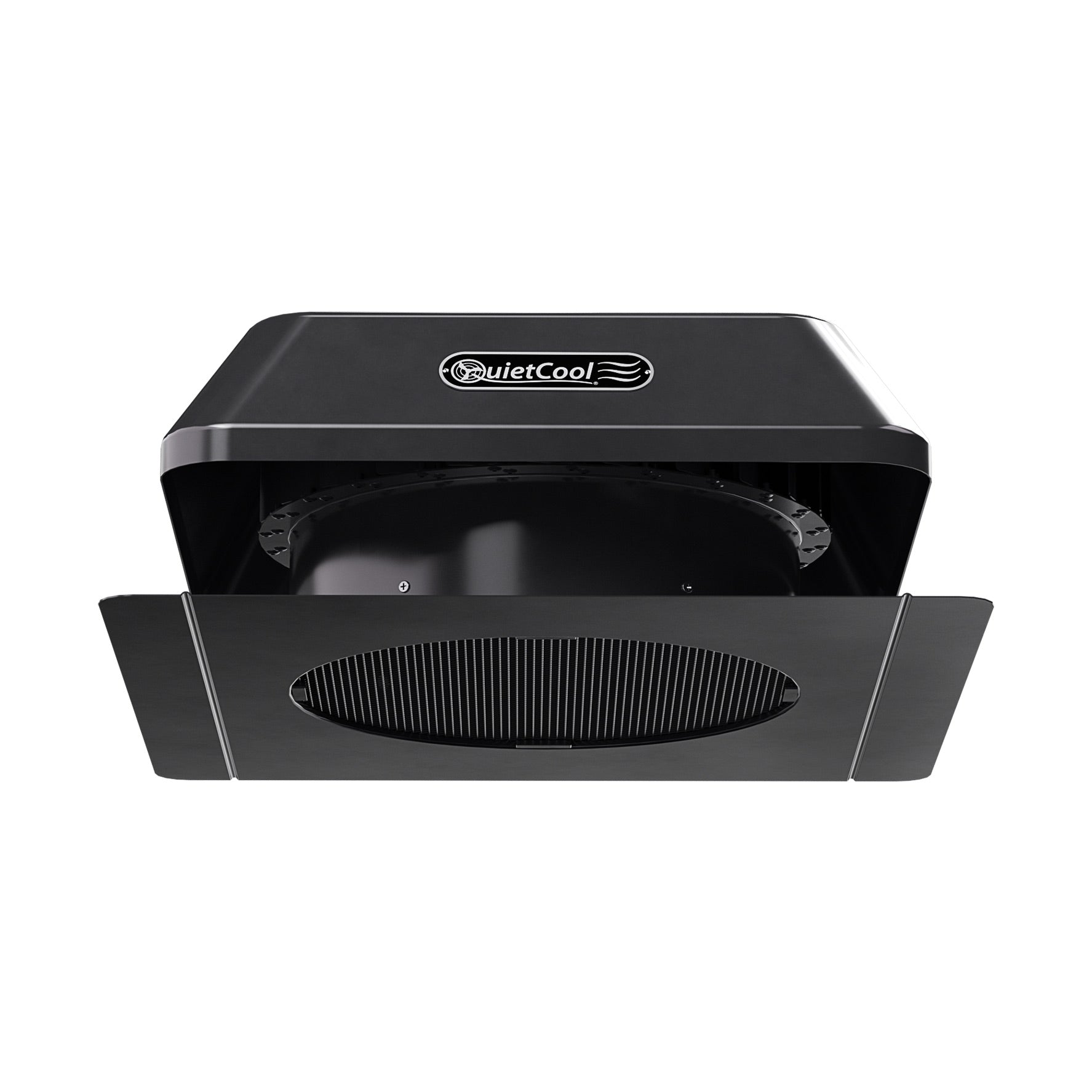 QuietCool 25 Watt Solar Roof Mount Attic Fan with AC/DC Inverter for 24/7 Runtime