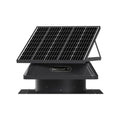 QuietCool 65 Watt Solar Roof Mount Attic Fan with AC/DC Inverter for 24/7 Runtime