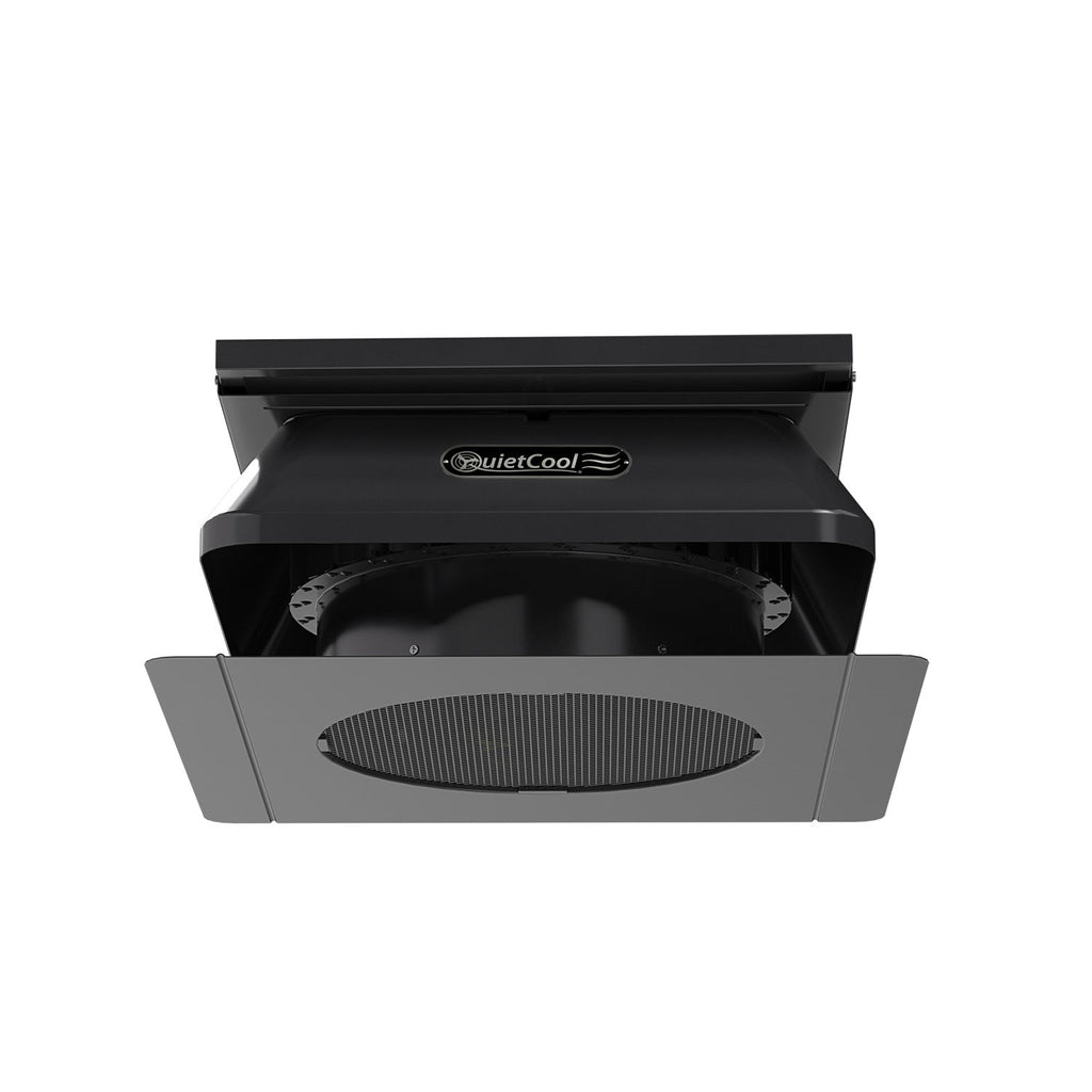 QuietCool 65 Watt Solar Roof Mount Attic Fan with AC/DC Inverter for 24/7 Runtime