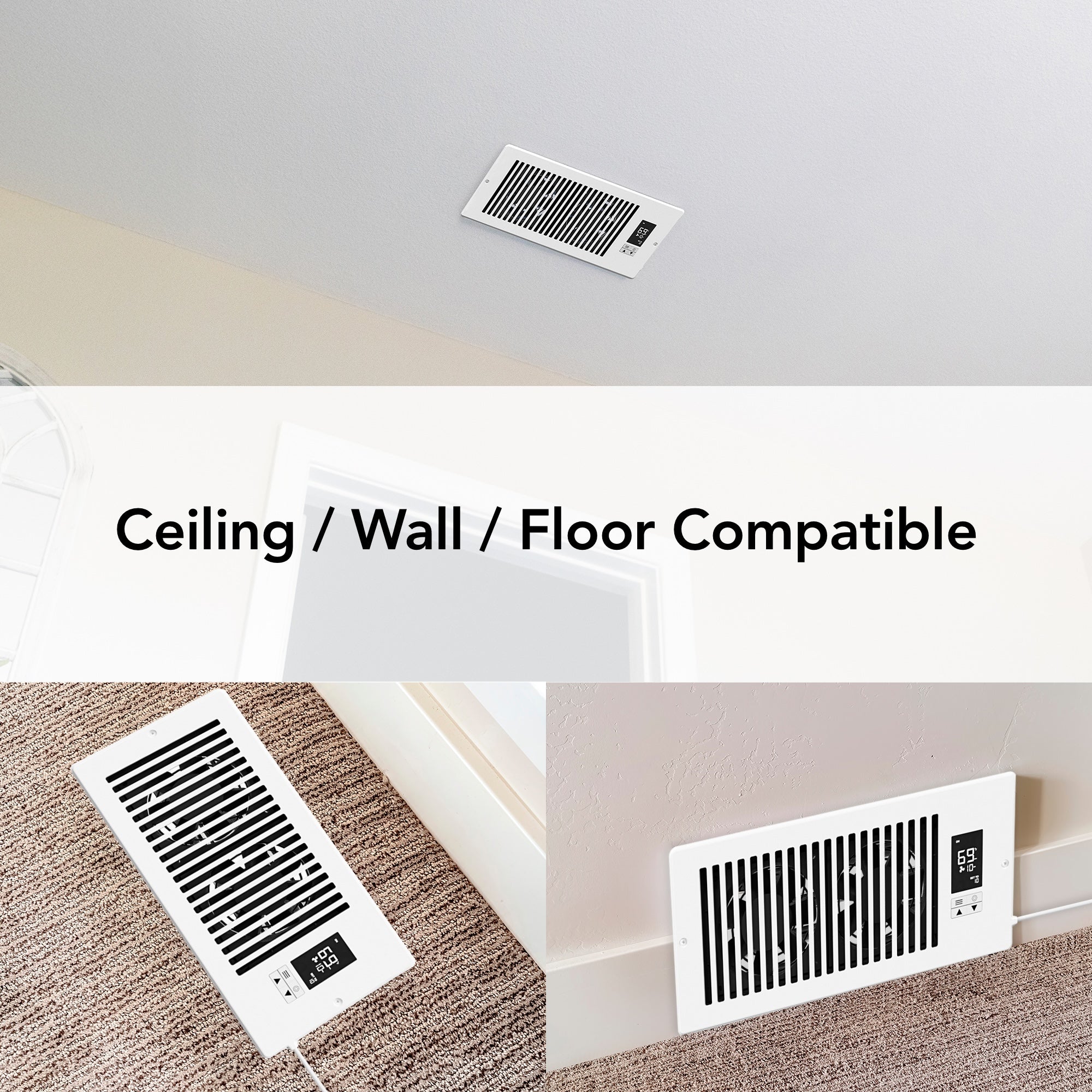 4 Inch Register Booster Fan with Smart App Control