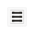 6 Inch - 3 Slot Linear Slot Diffusers - Modern AC Grilles - White