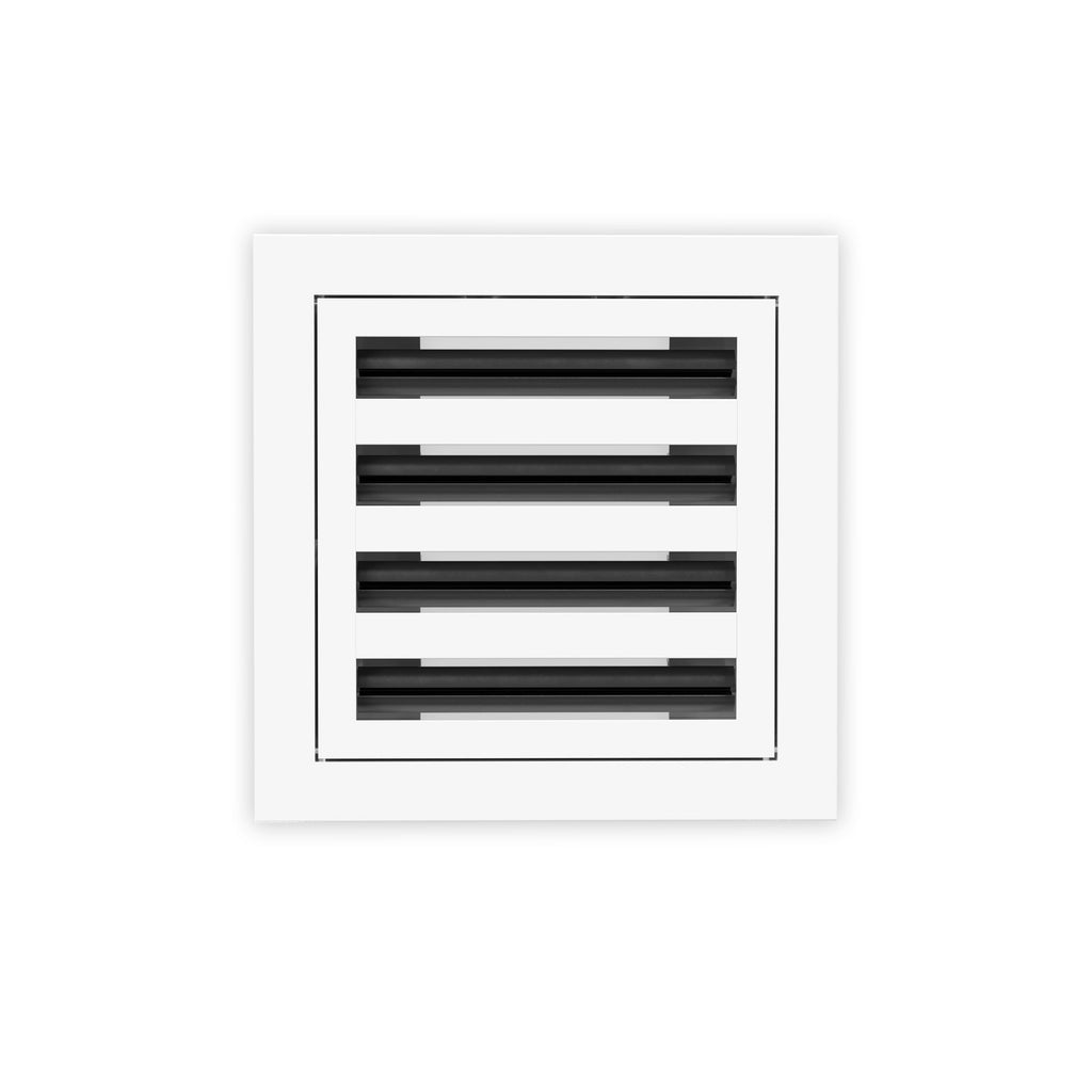8 Inch - 4 Slot Linear Slot Diffusers - Modern AC Grilles - White