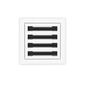 8 Inch - 4 Slot Linear Slot Diffusers - Modern AC Grilles - White