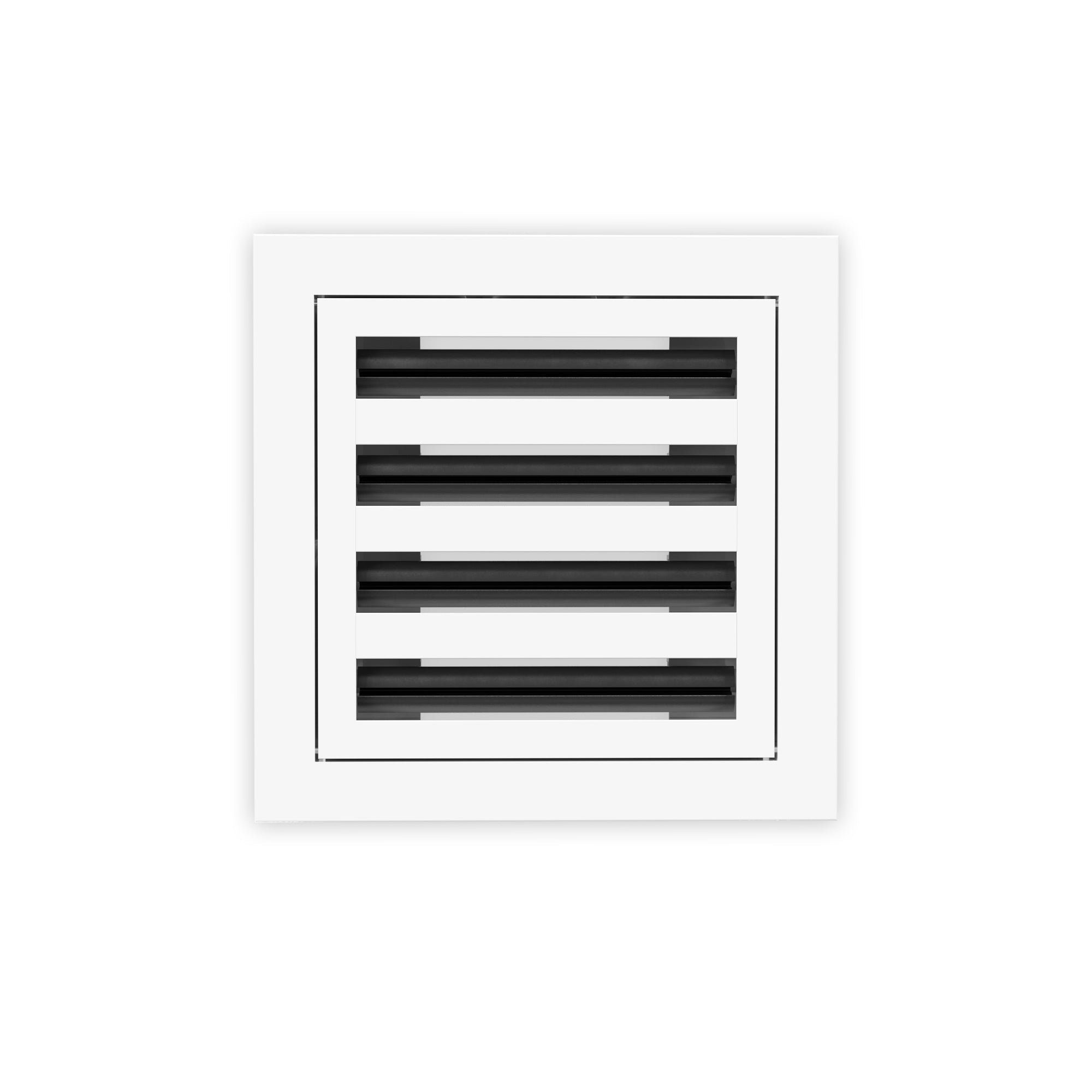8 Inch - 4 Slot Linear Slot Diffusers - Modern AC Grilles - White
