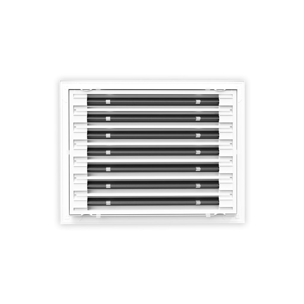 12 Inch - 7 Slot Linear Slot Diffusers - Modern AC Grilles - White