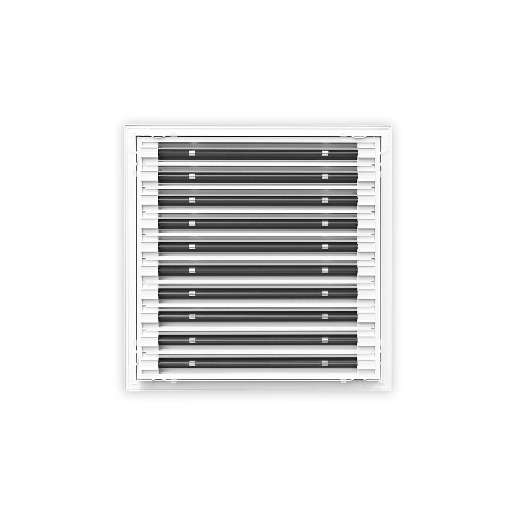 18 Inch - 10 Slot Linear Slot Diffusers - Modern AC Grilles - White