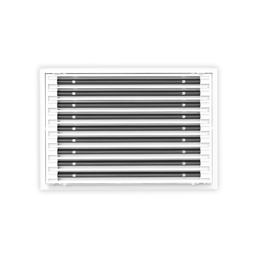 16 Inch - 9 Slot Linear Slot Diffusers - Modern AC Grilles - White