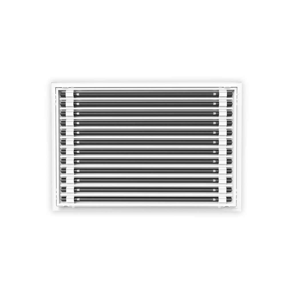 20 Inch - 12 Slot Linear Slot Diffusers - Modern AC Grilles - White