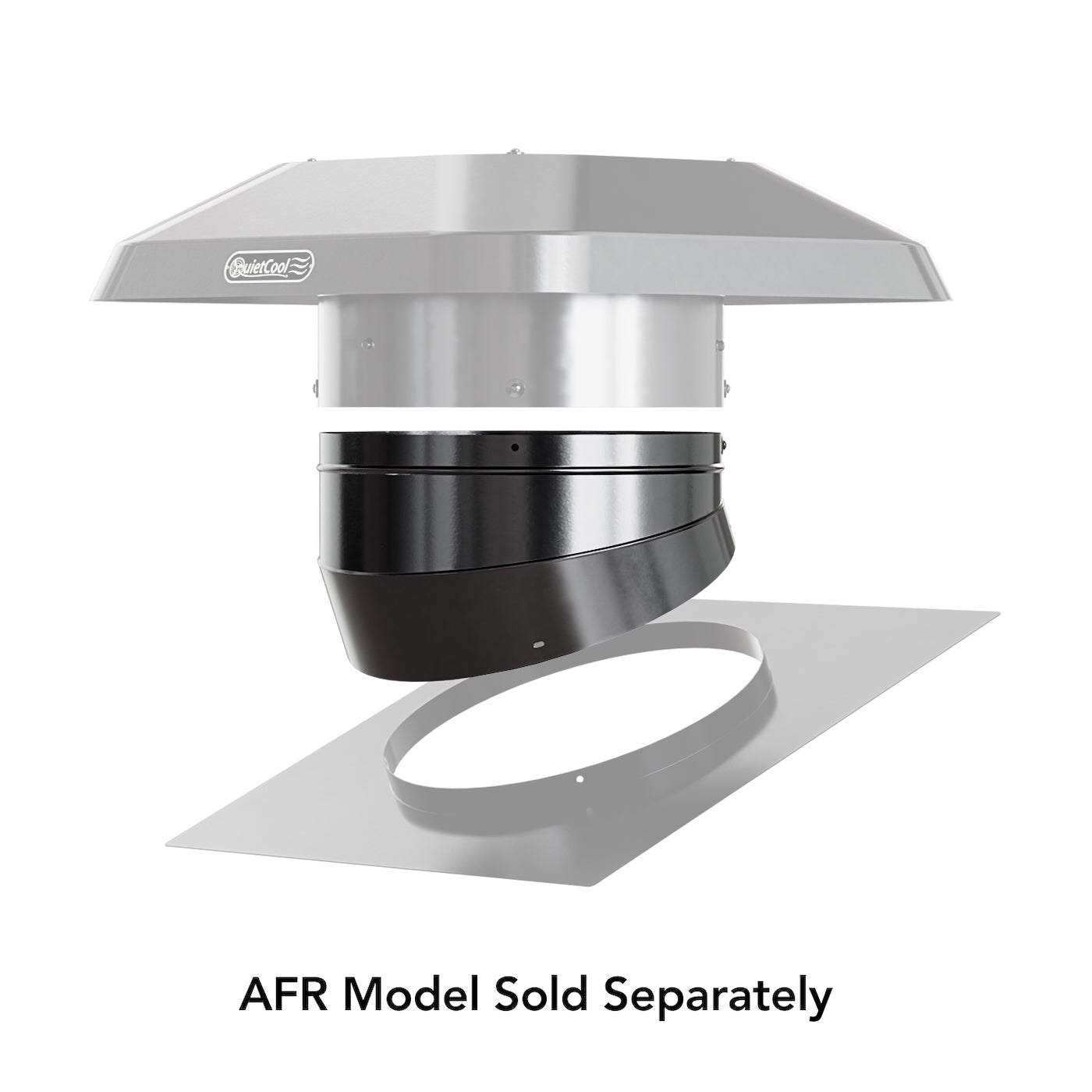 QuietCool Roof Mount Fan Slope Adapter - For Sloped Roofs 9:12 Pitch to 12:12 Pitch - Compatible with AFR SMT, AFR PRO, and RM 2.0 Models