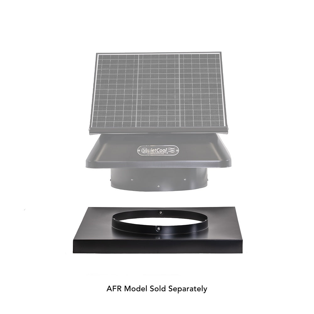 QuietCool Solar Attic Fan Curb Mount Adapter - For Roofs 1:12 Pitch to 3:12 Pitch - Compatible with AFR SLR Models