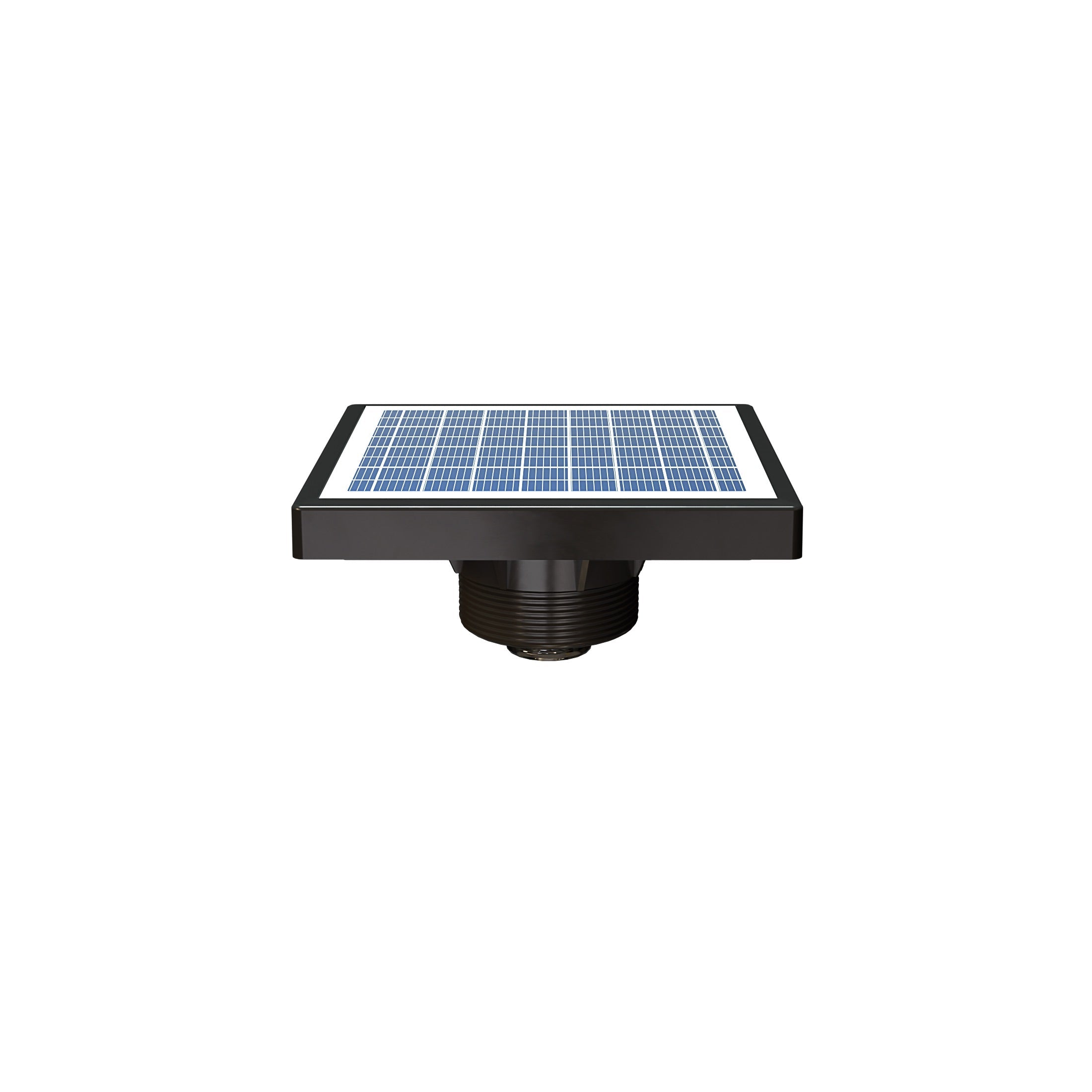 QuietCool Solar Utility Fan with Light - Solar Shed Fan