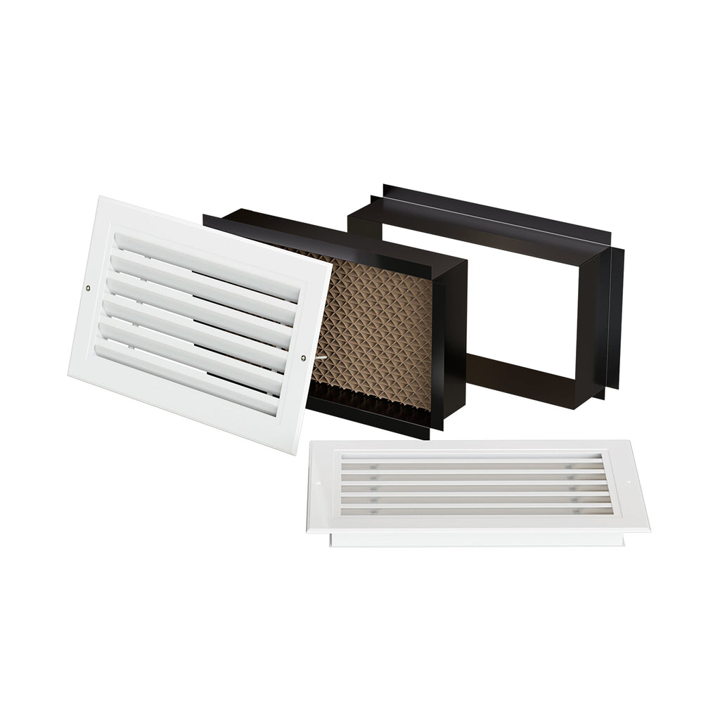 QuietCool Zone Air Pathway (ZAP) - 14" x 8" - Return Air Pathway - Linear Bar Grille