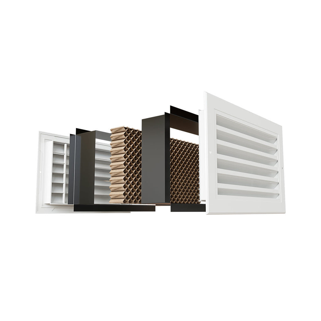 QuietCool Zone Air Pathway (ZAP) - 14" x 8" - Return Air Pathway - Linear Bar Grille
